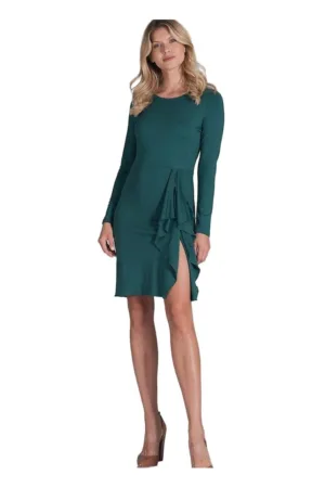 Rochie de cocktail verde - fabrica de calitate - viscoza - poliester
