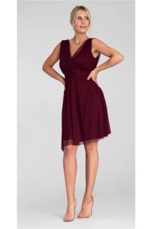 Rochie de cocktail visinie - plasa -