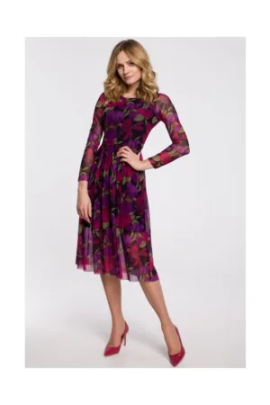 Rochie de dama - Model elegant - Poliester - Multicolor