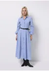 Rochie de dama  albastra - regular fit - bumbac - marime