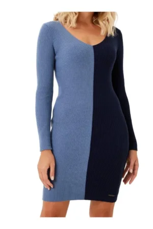 Rochie de dama -  bumbac - albastru -