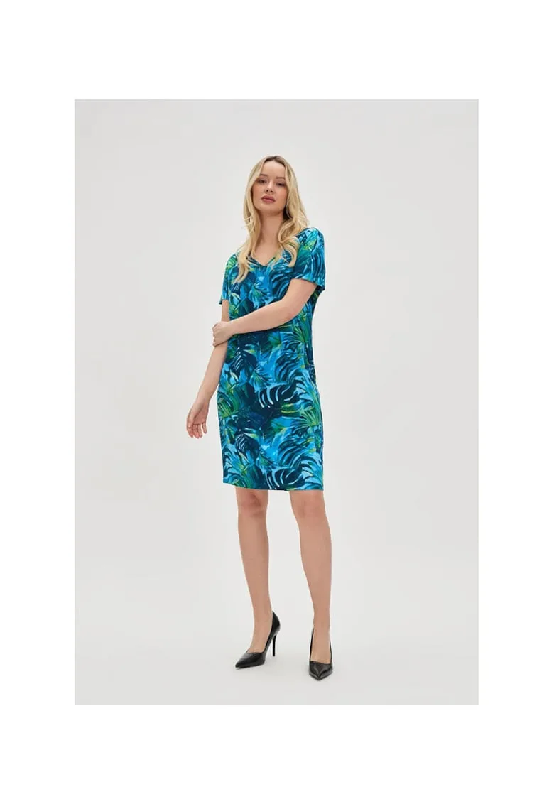 Rochie de dama - poliester - multicolor -