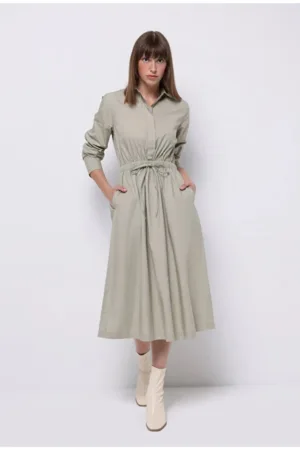 Rochie de dama -  verde - bumbac - marime