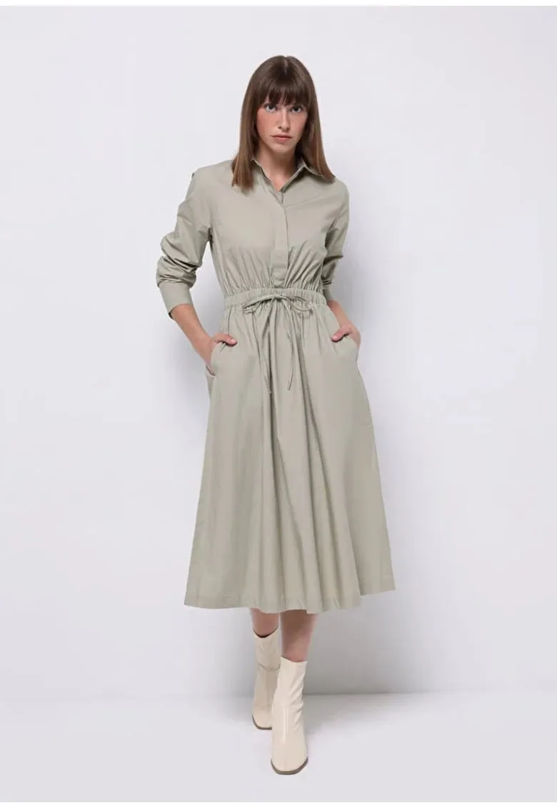 Rochie de dama - verde - bumbac - marime