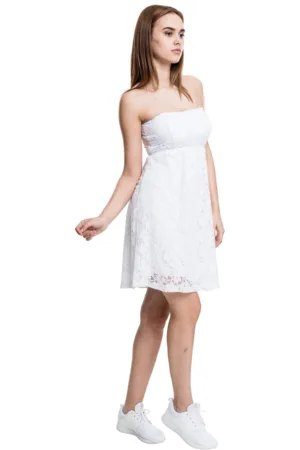 Rochie de dantela cu bretele detasabila