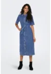 Rochie de denim cu nasturi