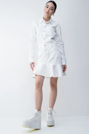 Rochie de denim din amestec de bumbac organic