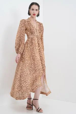 Rochie de in cu animal print