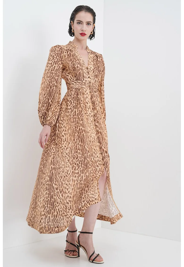 Rochie de in cu animal print