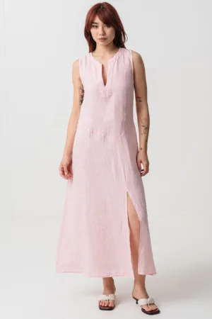 Rochie de in cu decolteu in V si slituri laterale