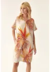 Rochie de in cu imprimeu tropical