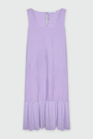 Rochie de in cu terminatie cu volane