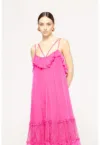 Rochie de matase cu decupaj pe partea din spate