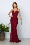 Rochie de ocazie Sirenna Bordo