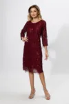 Rochie de ocazie din tull cu paiete Gamelia Bordo