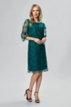 Rochie de ocazie din tull cu paiete Tayla Verde