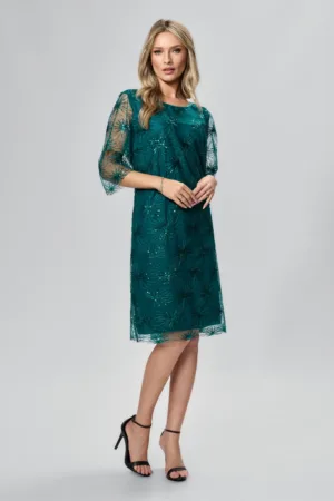 Rochie de ocazie din tull cu paiete Tayla Verde