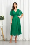 Rochie de ocazie din voal cu glitter Darling Verde Deschis