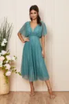 Rochie de ocazie din voal cu glitter Darling Vernil