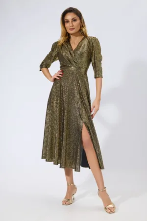 Rochie de ocazie in clos cu paiete Sabela Aurie