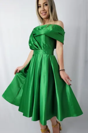 Rochie de ocazie midi din tafta