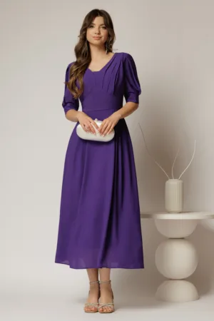 Rochie de ocazie mov lunga de ocazie