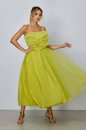 Rochie de ocazie premium Latiffa Lime