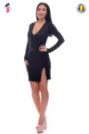 Rochie de ocazie scurta cu crapatura pe picior
