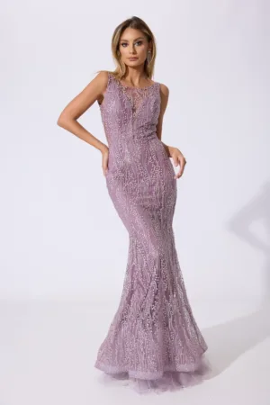 Rochie de ocazie tip sirena Remarkable Mov