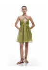 Rochie de plaja - cu decolteu halter