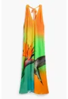 Rochie de plaja cu design tropical