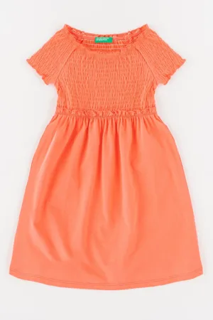 Rochie de plaja cu insertii elastice