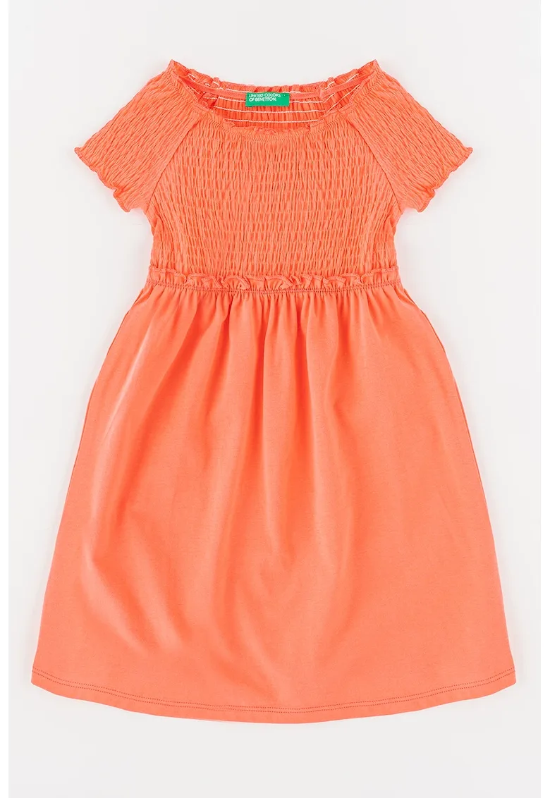 Rochie de plaja cu insertii elastice