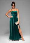 Rochie de seara Maxi LACRICA LA-OM-DLR016 - Verde inchis