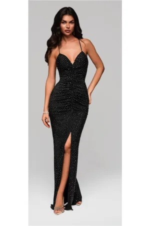 Rochie de seara Maxi LARICA LA-OM-DLR200 - Nude -