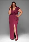 Rochie de seara Maxi Plus size LACRICA LA-OM-DLR013