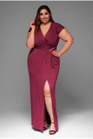 Rochie de seara Maxi Plus size LACRICA LA-OM-DLR013
