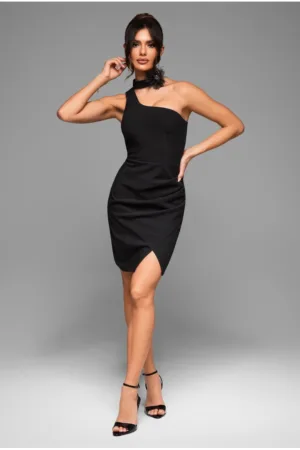 Rochie de seara Midi LACRICA LA-OM-DLR030 - Negru