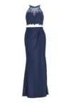 Rochie de seara dama  5AI066HK - Sintetic - Bleumarin