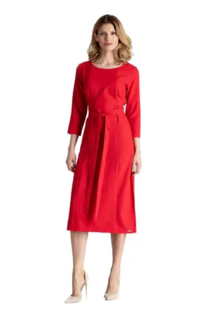 Rochie de seara dama Clalon M631 rosie