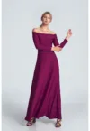 Rochie de seara dama Gahennin M707 burgundy