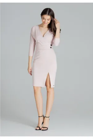 Rochie de seara dama Saskia L086 roz deschis
