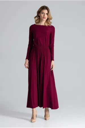 Rochie de seara dama Terd M604 burgundy