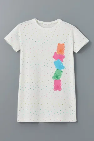Rochie de seara din bumbac cu imprimeu