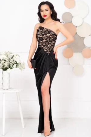 Rochie de seara eleganta Hermina cu corset dantelat