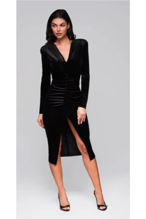 Rochie de seara eleganta midi  LA-OM-DLR253