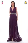 Rochie de seara lunga din lurex