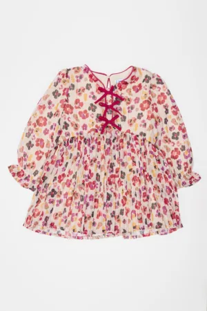 Rochie de sifon cu imprimeu