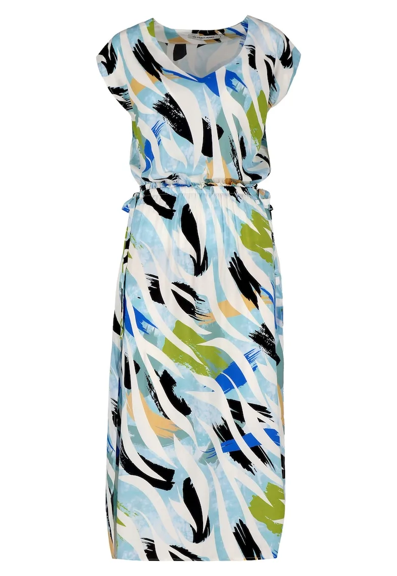 Rochie de vara G-Milos - albastru/alb/negru