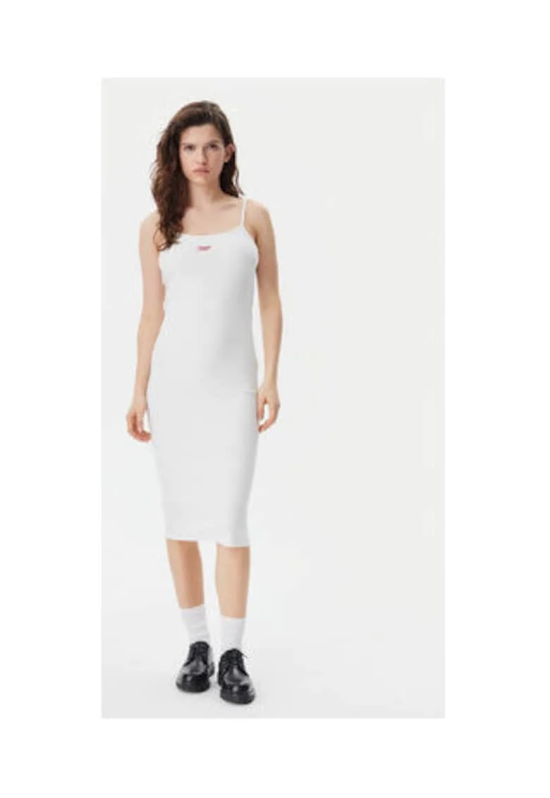 Rochie de vara - alb - bumbac si elastan -